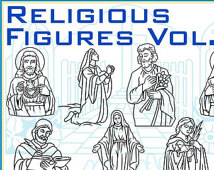 Religious Figures Vol  2 Vector Cli Part