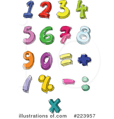 Royalty Free  Rf  Numbers Clipart Illustration By Yayayoyo   Stock