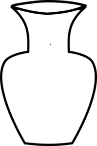 White Flower Vase Clip Art At Clker Com   Vector Clip Art Online    