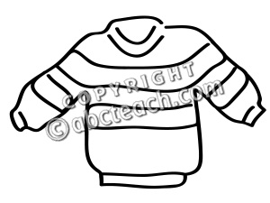 Black And White Sweater Clip Art Sweater Clipart