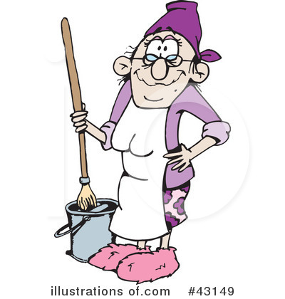 Cleaning Clipart  43149   Illustration By Dennis Holmes Designs
