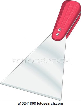 Clip Art   Putty Knife  Fotosearch   Search Clipart Illustration