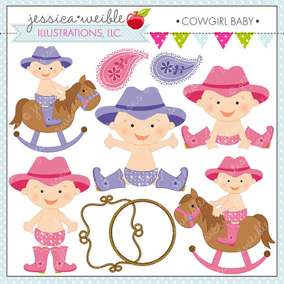 Clipart For Commercial And Personal Use Cowgirl Clipart Western Baby