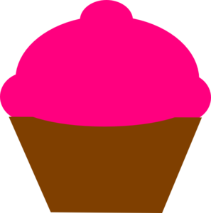 Cupcake Pink Clip Art   Foods Drinks   Download Vector Clip Art Online