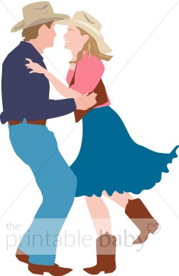 Dancing Couple Clipart   Cowboy Baby Clipart