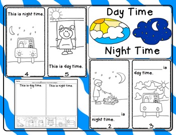 Day Time Night Time   Emergent Reader And Response Activities