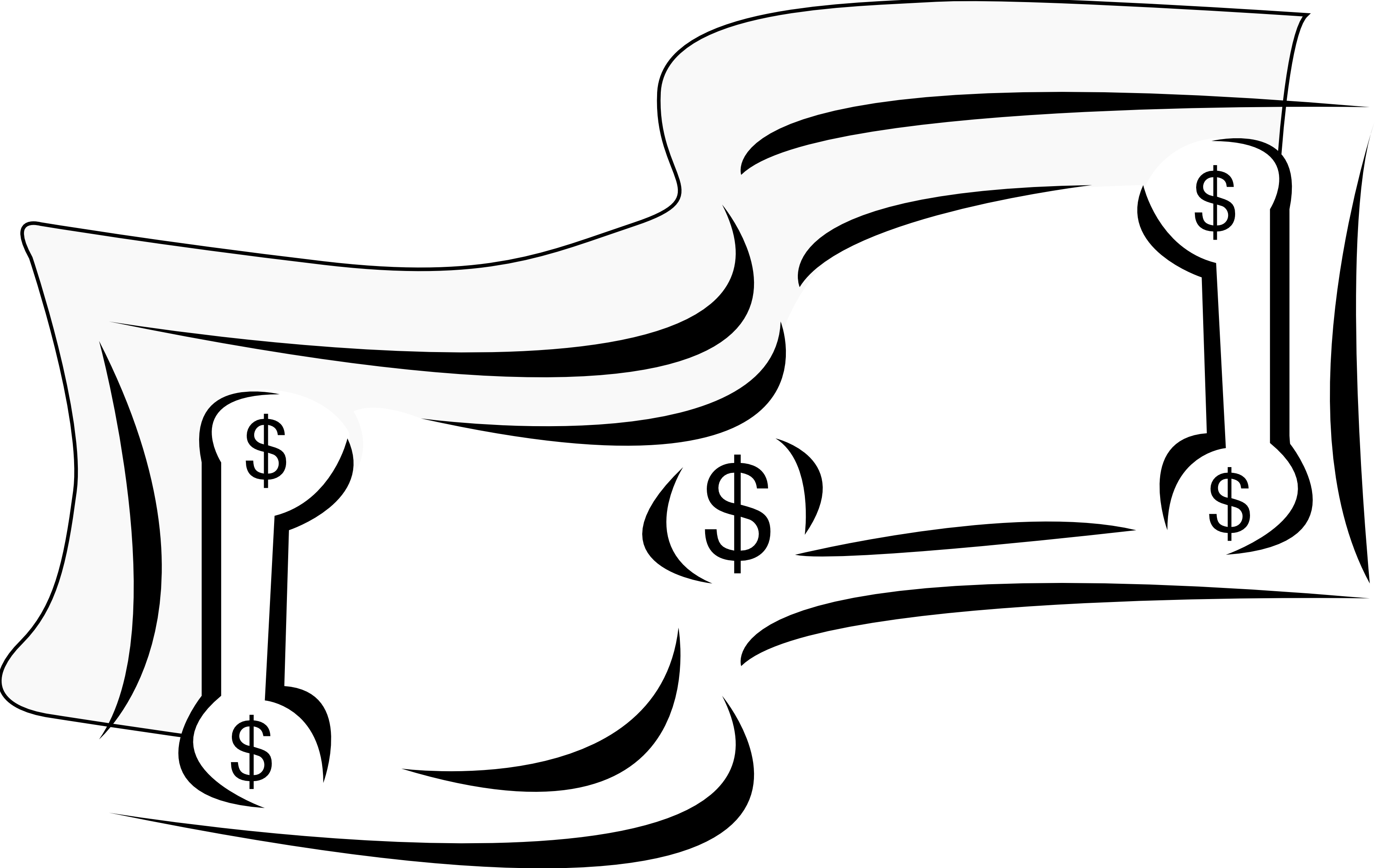 Dollar Sign Clip Art Black And White Money Bills Clipart Black And