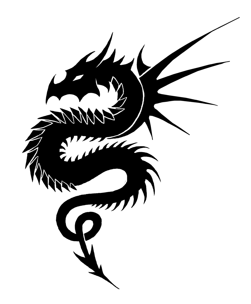 Dragon Black And White   Clipart Best