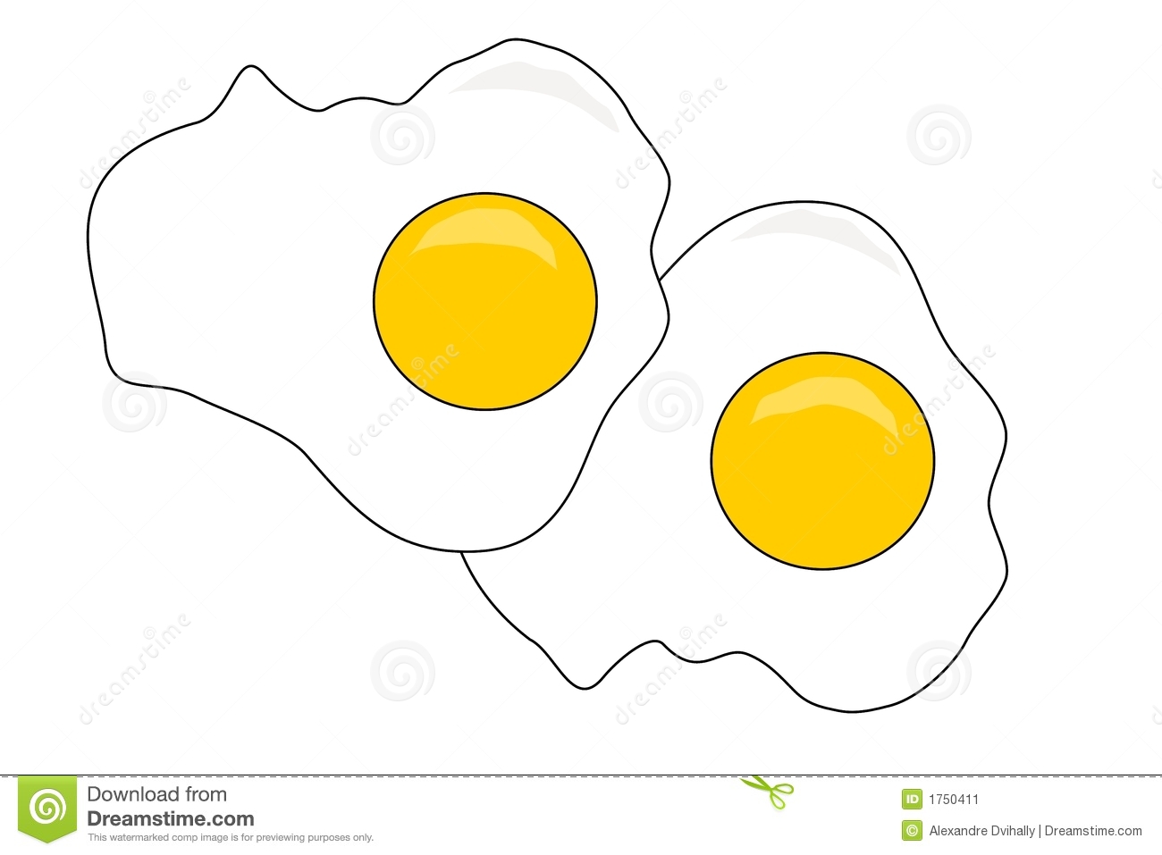 Eggs Clipart Dos Huevos Fritos 1750411 Jpg