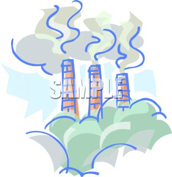 Factory Pollution Clipart Smoke And Pollution Coming
