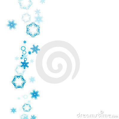 Falling Snowflakes Clipart