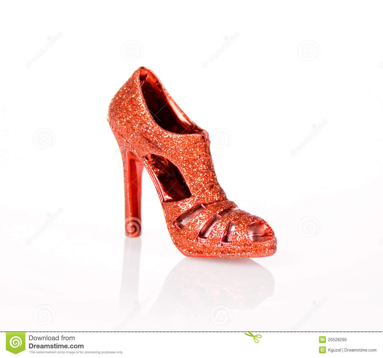 Glitter Red Shoes Stock Photo   Image  20528290