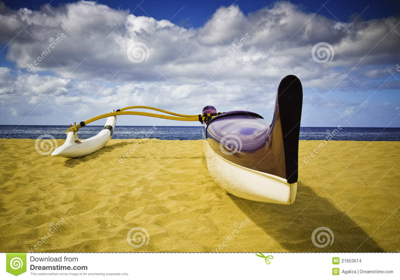 Outrigger Canoe Stock Images   Image  21653614