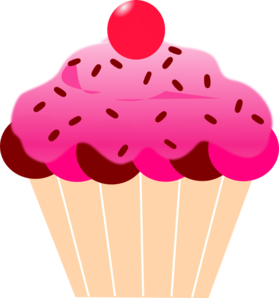Pink Cupcake Clip Art At Clker Com   Vector Clip Art Online Royalty    
