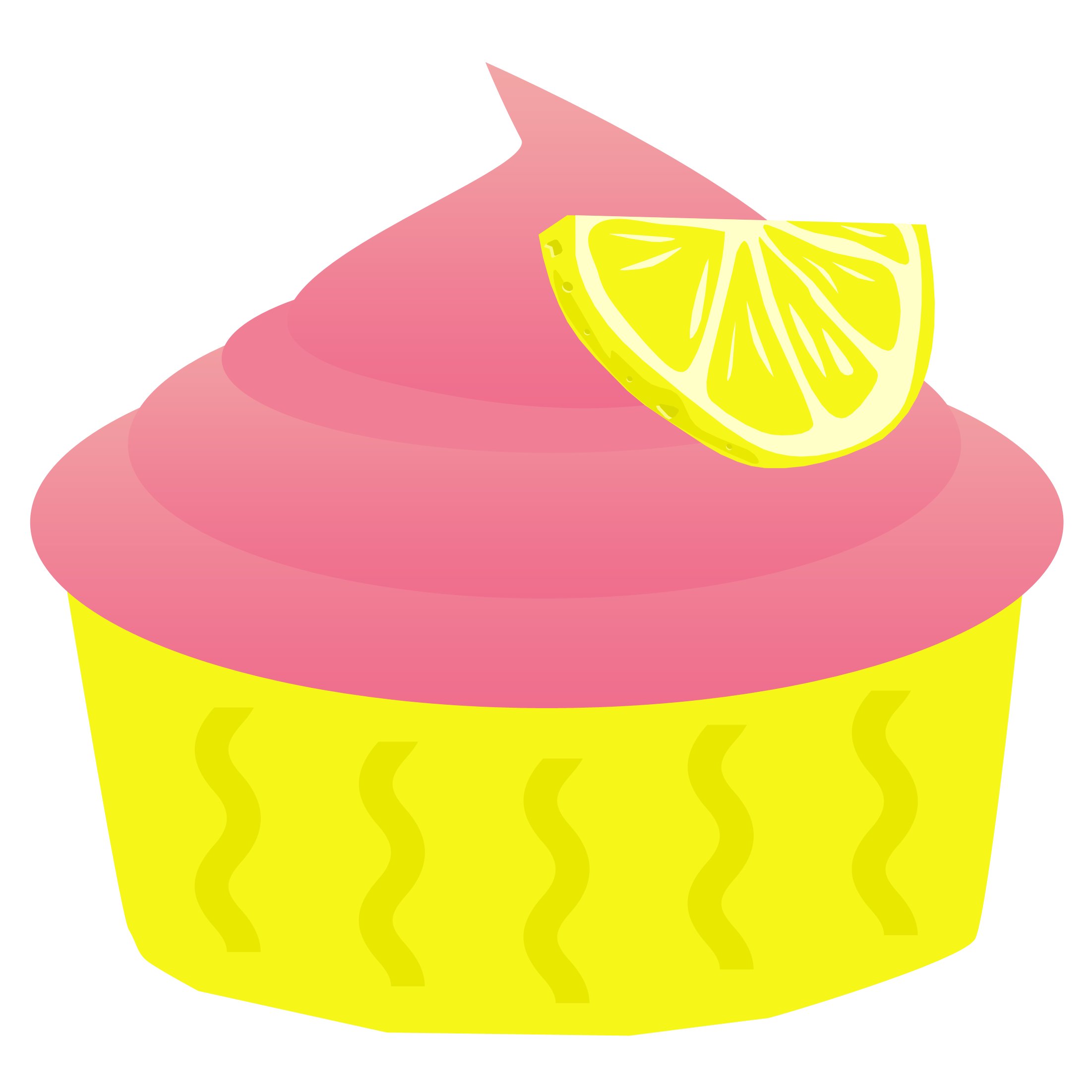 Pink Lemonade Cupcake Clipart   Cupcake Clipart