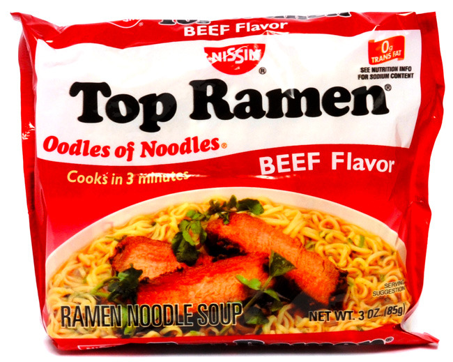 Ramen Noodles Beef Flavor Beef Flavored Top Ramen