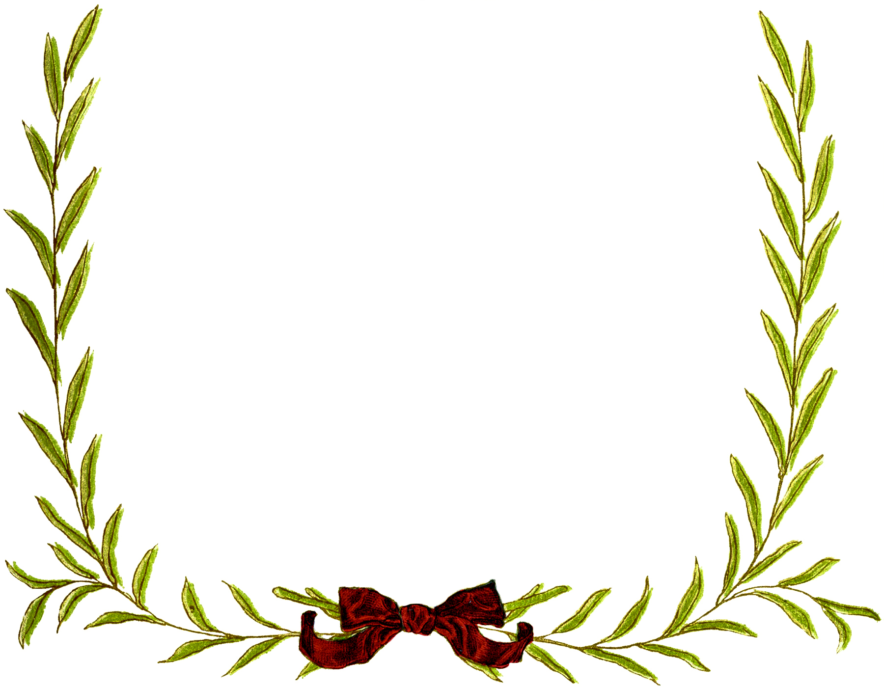 Simple Christmas Wreath Frame Images   The Graphics Fairy