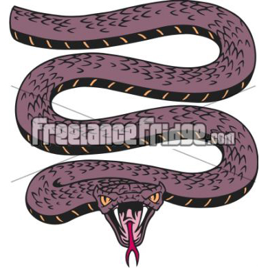 Snake Viper Mascot Vector Clipart Stock Artwork
