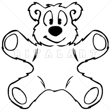 Teddy Bear Clip Art Black And White Quotes