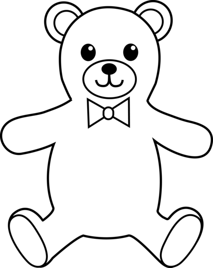 Teddy Bear Clipart Black And White   Clipart Panda   Free Clipart    