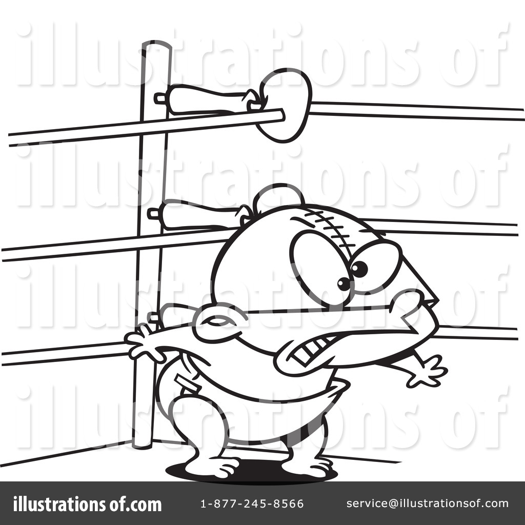 Wrestling Clipart  437973   Illustration By Ron Leishman