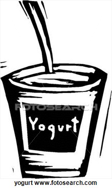 Back   Gallery For   Yogurt Clipart Black And White