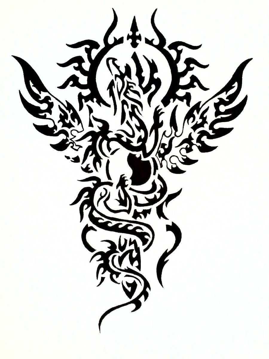 Black And White Dragon Tattoos   Clipart Best   Cliparts Co