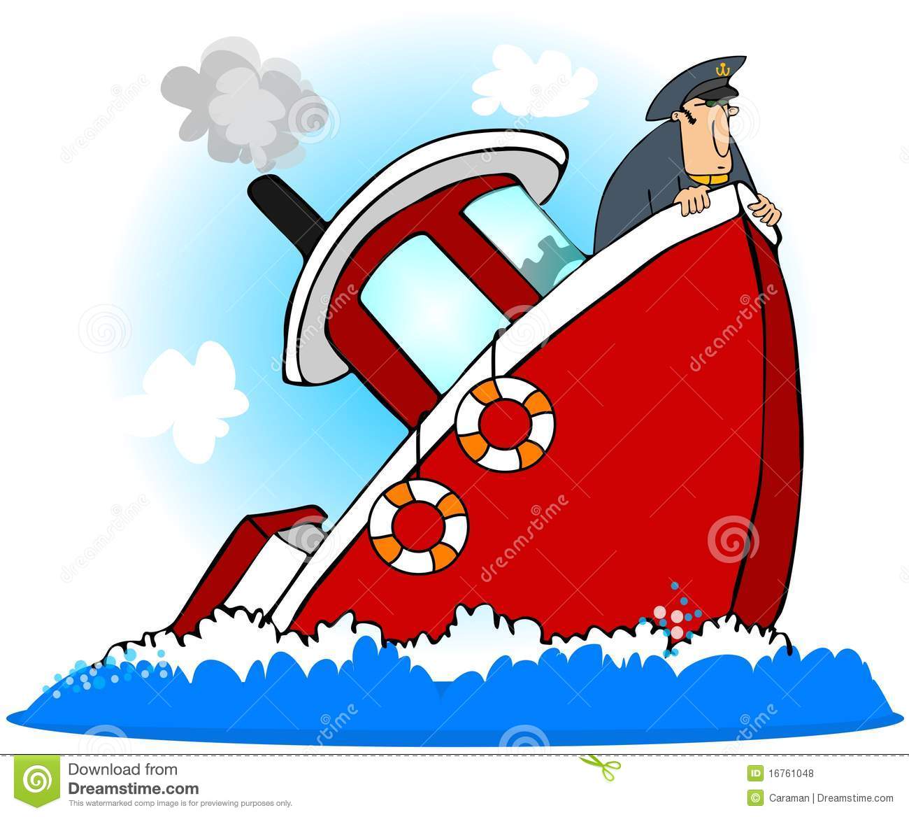 Captain Of A Sinking Ship Royalty Free Stock Photos   Image  16761048