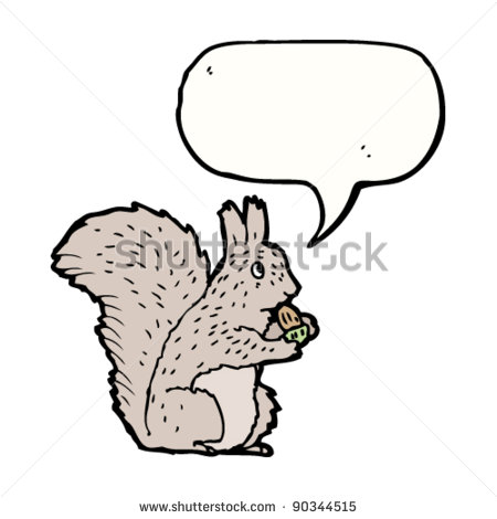 Clipart Gray Squirrel Gray Squirrel With Speech