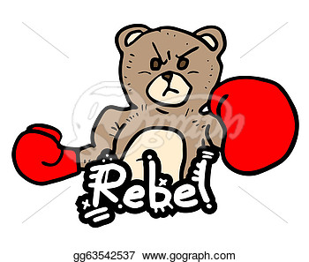 Creative Design Of Rebel Bear  Stock Clipart Gg63542537