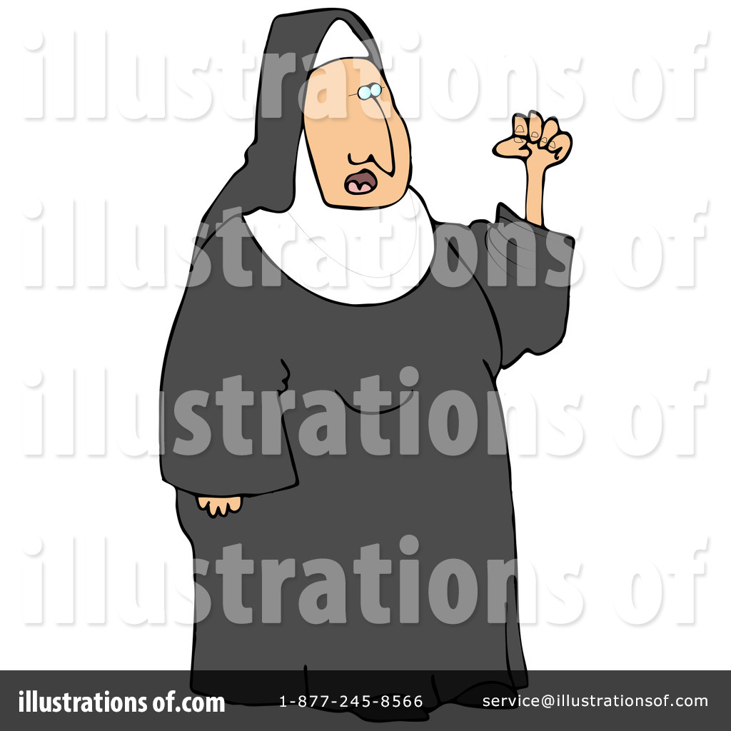 Disobedient Clipart Royalty Free  Rf  Nun Clipart