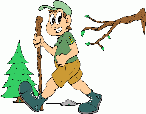 Family Hiking Clipart Hiker Gif