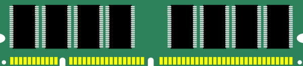 Free Vector Ram Computer Memory Clip Art 116383 Ram Computer Memory