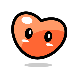 Graphic Design Of Heart Clipart   Orange Cute Heart March 2013 With    
