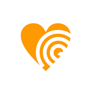 Heart Clipart   Orange Spiral Heart With White Background   Download    