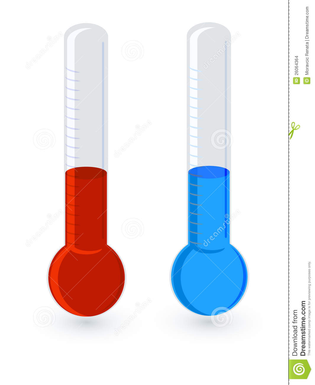Hot And Cold Thermometer Clip Art Thermometer Hot Vs Cold 26064364 Jpg