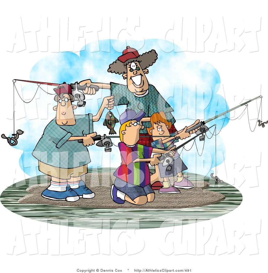 Hunting And Fishing Clipart Clip Art Of A Dad With His