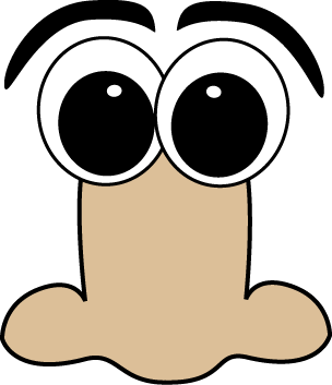 Nose With Cartoon Eyes And Eyebrows  This Image Is A Transparent Png