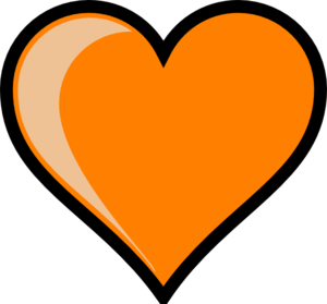 Orange Clip Art Orange Heart Clip Art