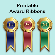 Printable First Second Third Place Ribbon Printable Award Ribbons Jpg