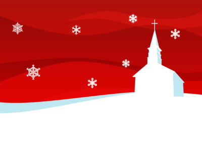 Red Sky Church Winter Powerpoint   Christmas Clip Art   Christart Com