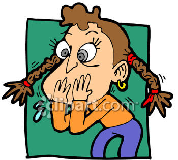     Sick Girl Who Looks Like Shes Going To Vomit Clip Art Clipart Image