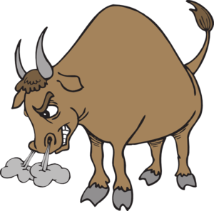Snorting Bull Clip Art At Clker Com   Vector Clip Art Online Royalty