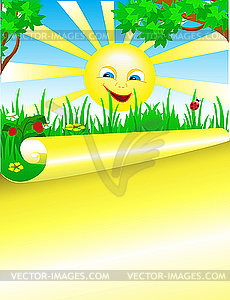 Summer Sunny Day   Vector Clip Art