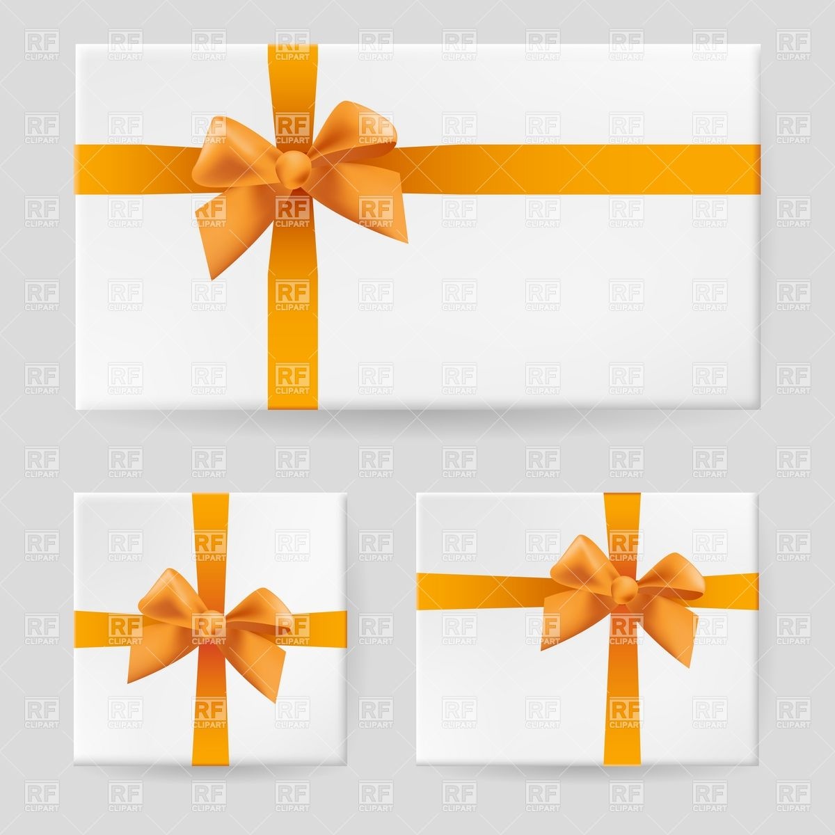 With Yellow Ribbon And Bow Download Royalty Free Vector Clipart  Eps