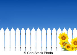 Agriculture Background Country Farm Fence Field Flower Clipart And