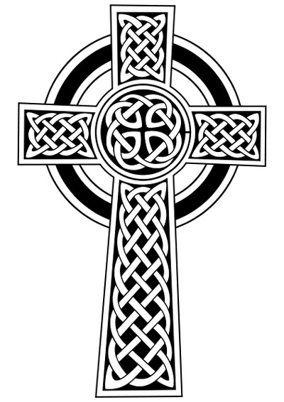 Celtic Cross Clipart Piece With The Classic Moon High Cross Design