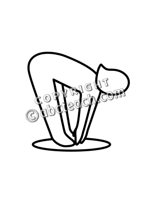 Cheerleading Toe Touch Clipart Black And White Clip Art  Simple    