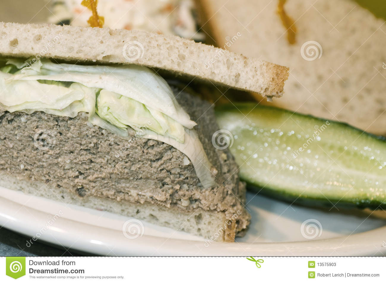 Chopped Chicken Liver Sandwich Stock Photos   Image  13575903