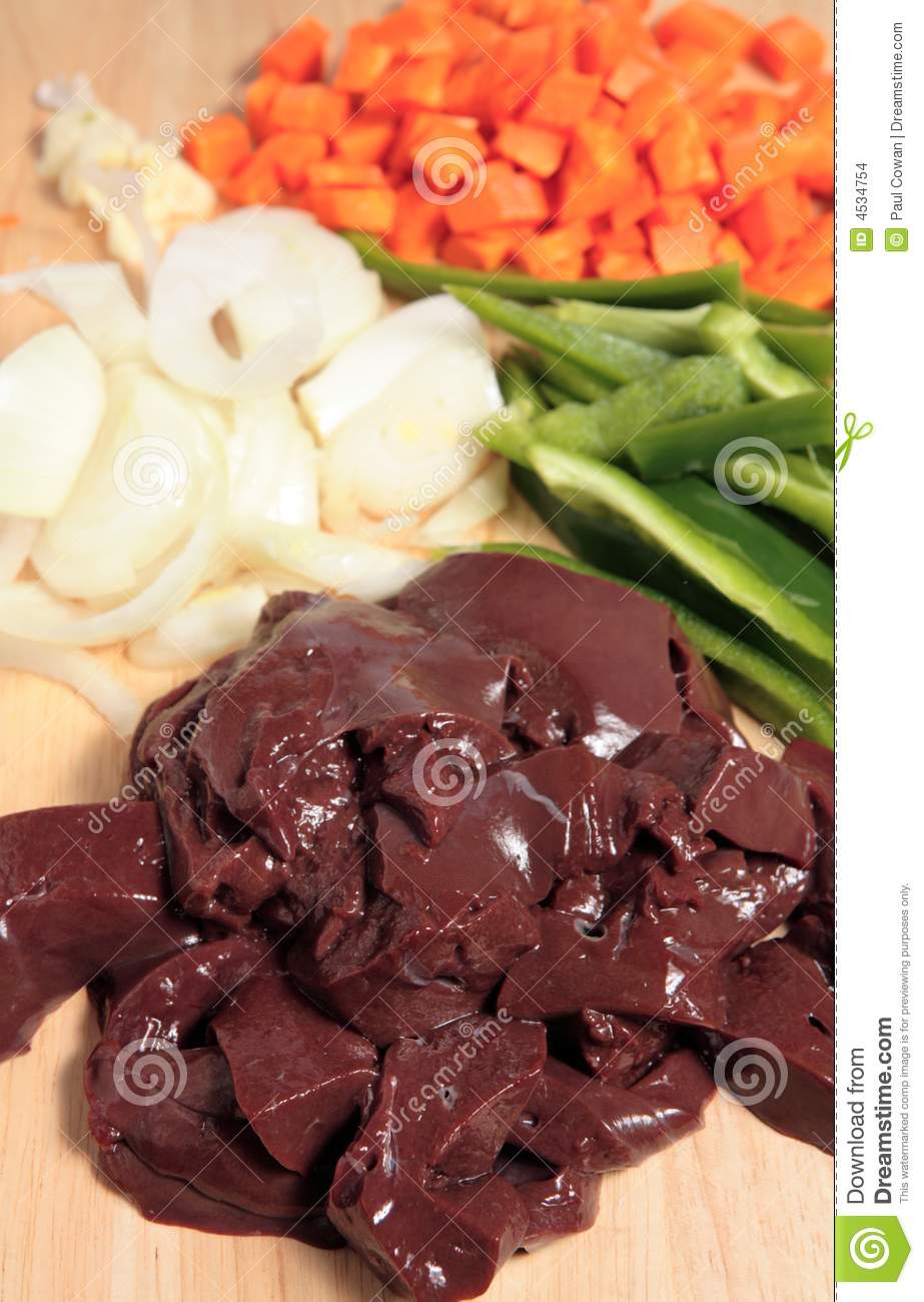 Chopped Liver And Vegetables Stock Images   Image  4534754